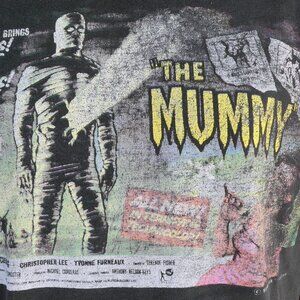 90's Vintage THE MUMMY (1959) Hammer Films T Shirt Large Fruit Of The Loom Tag